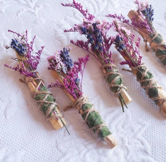 Smudge Stick: Palo Santo Sage & Lavender Bouquet