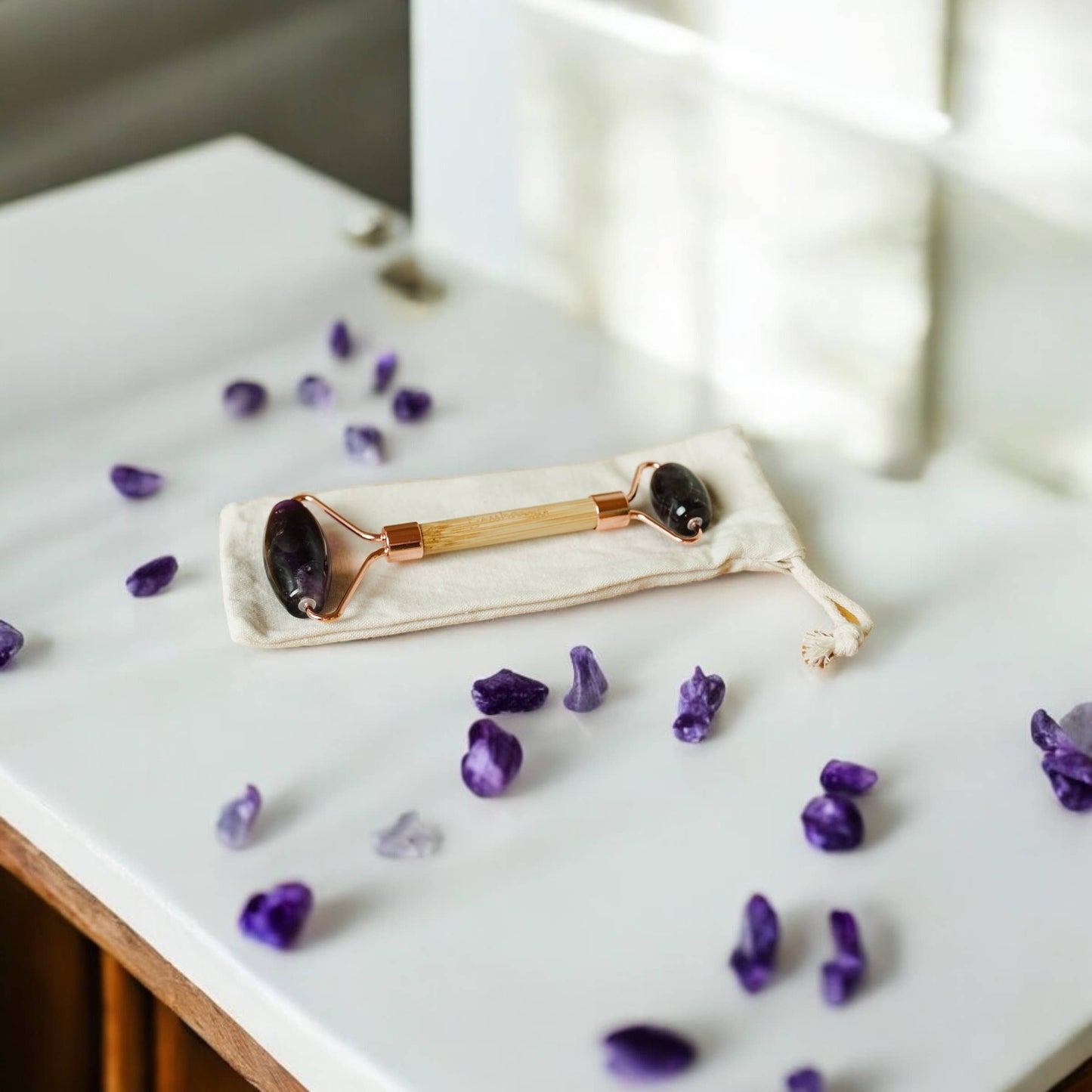 Amethyst Bamboo Face Roller