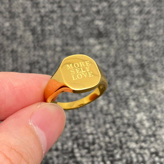 More Self Love 18K Gold Plated Ring
