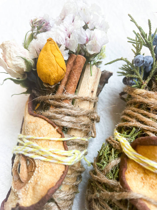 Smudge Stick: Palo Santo, Pear, Juniper, and Cinnamon