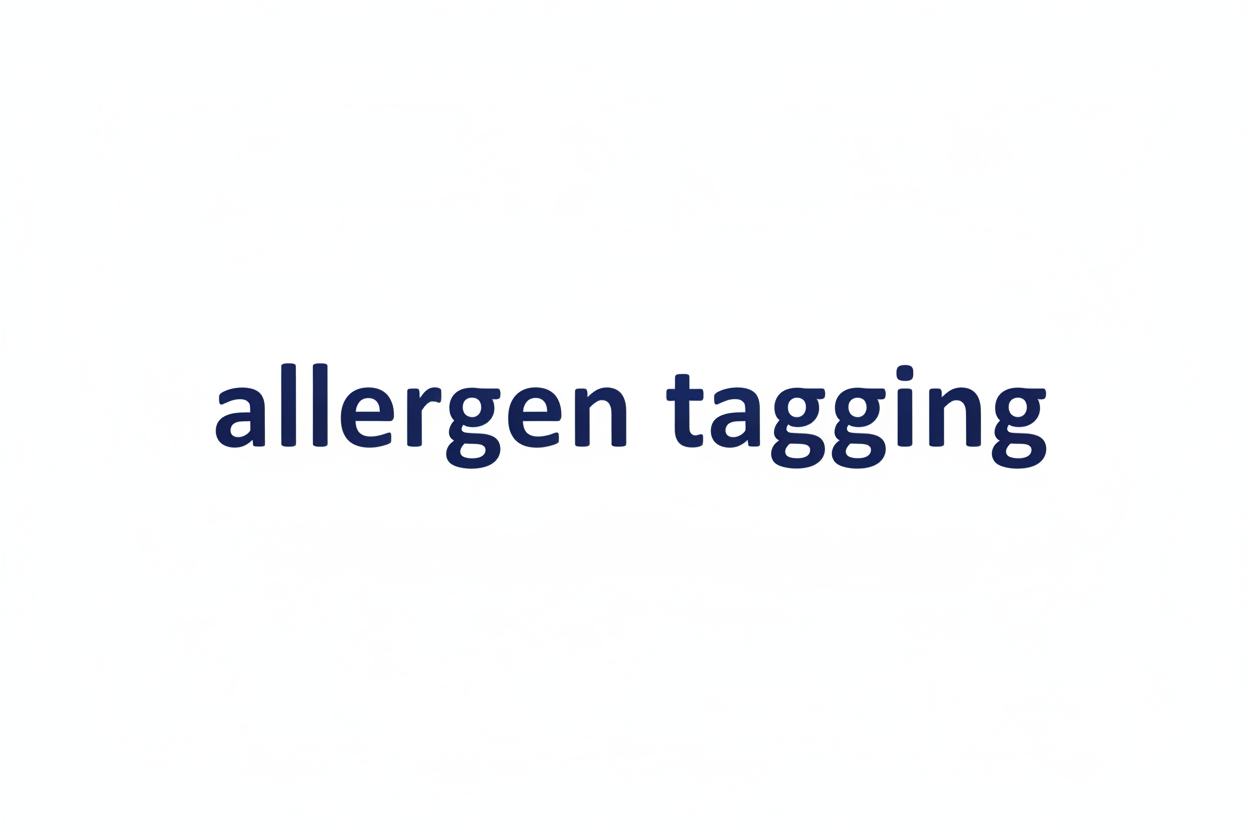 words allergen tagging only do not ad more